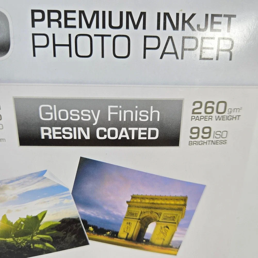 LD Premium Inkjet Photo Paper‎ 4x6 Glossy Resin Coated 20 Sheets LD-HYP4X6RCG20